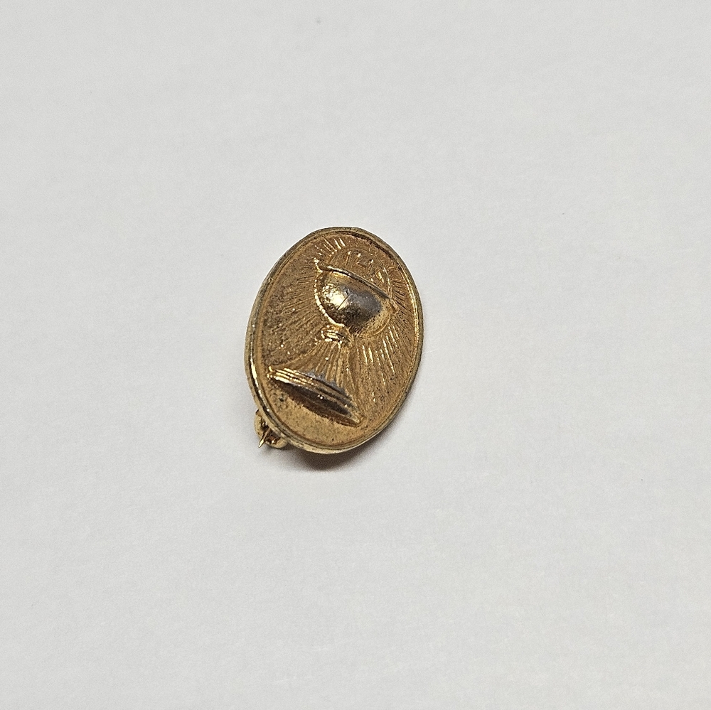 First Communion Gold Chalice Pin - Picture 8 of 9